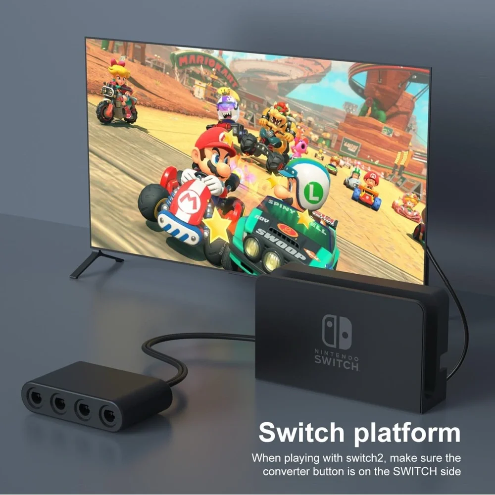 Gamecube Controller Adapter for Switch 2 & Switch 1/OLED PC WII U
